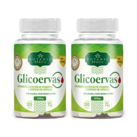 Kit com 2 Glicoervas controle de glicemia e diabetes