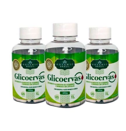 (V.I.P) Kit Tratamento para Diabetes com 3 Glicoervas